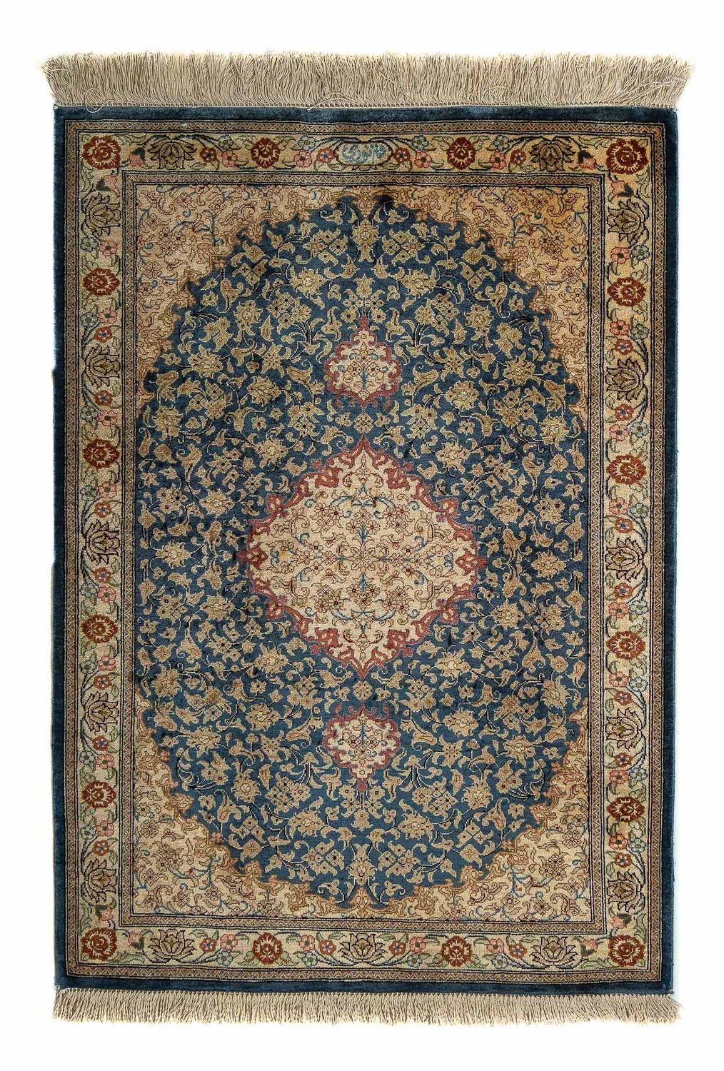 Perser Rug - Ghom - 83 x 58 cm - dark blue