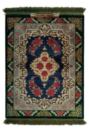 Perser Rug - Ghom - 77 x 58 cm - dark blue