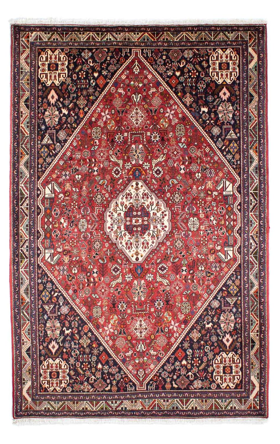 Gabbeh Rug - Kashkuli Perser - 247 x 157 cm - dark red