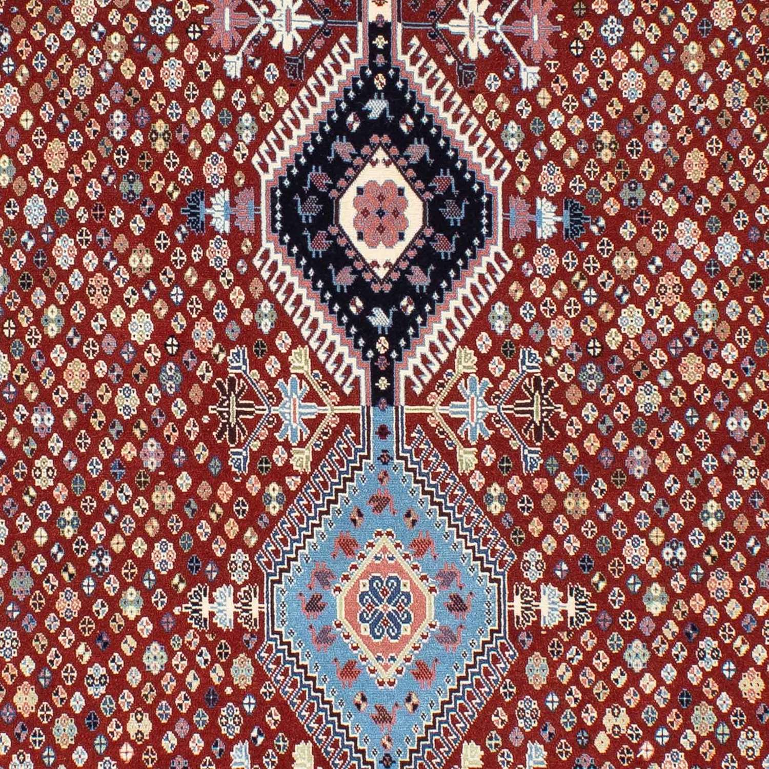 Gabbeh Rug - Kashkuli Perser - 225 x 139 cm - dark red