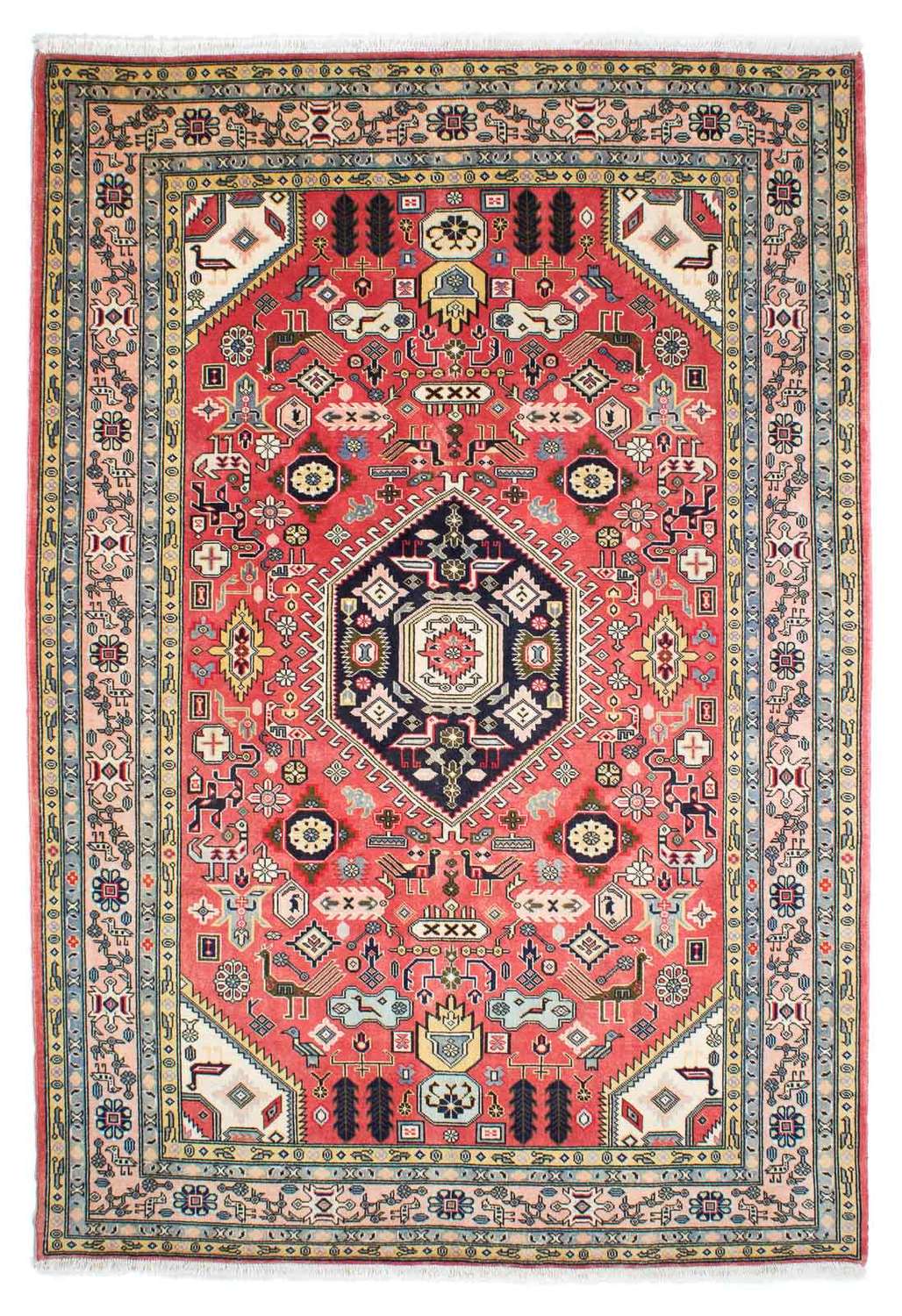 Perser Rug - Nain - 241 x 168 cm - light red