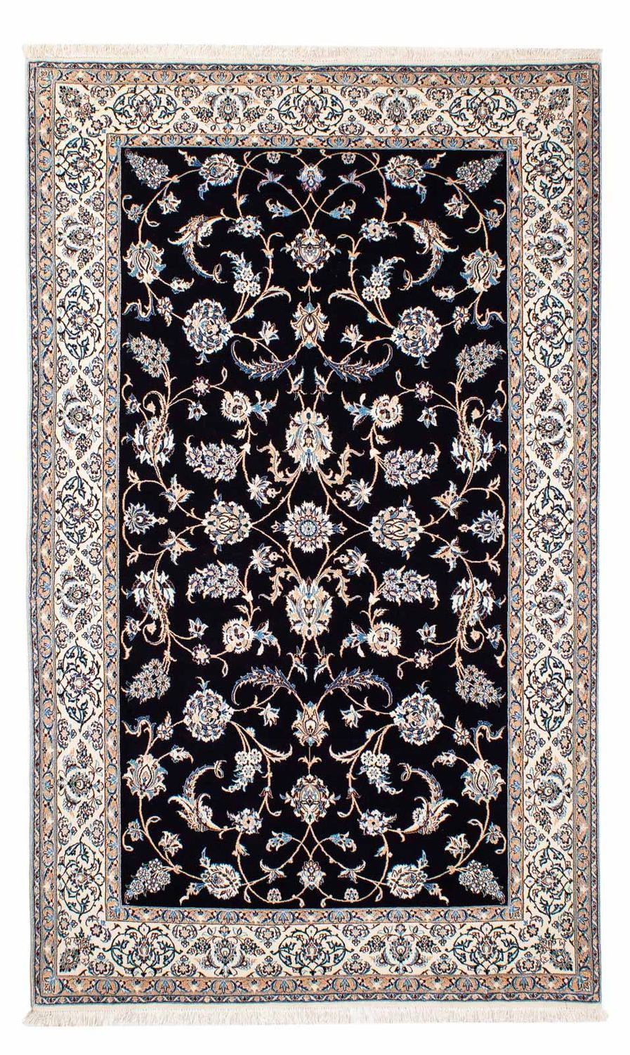 Perser Rug - Nain - Premium - 208 x 127 cm - dark blue