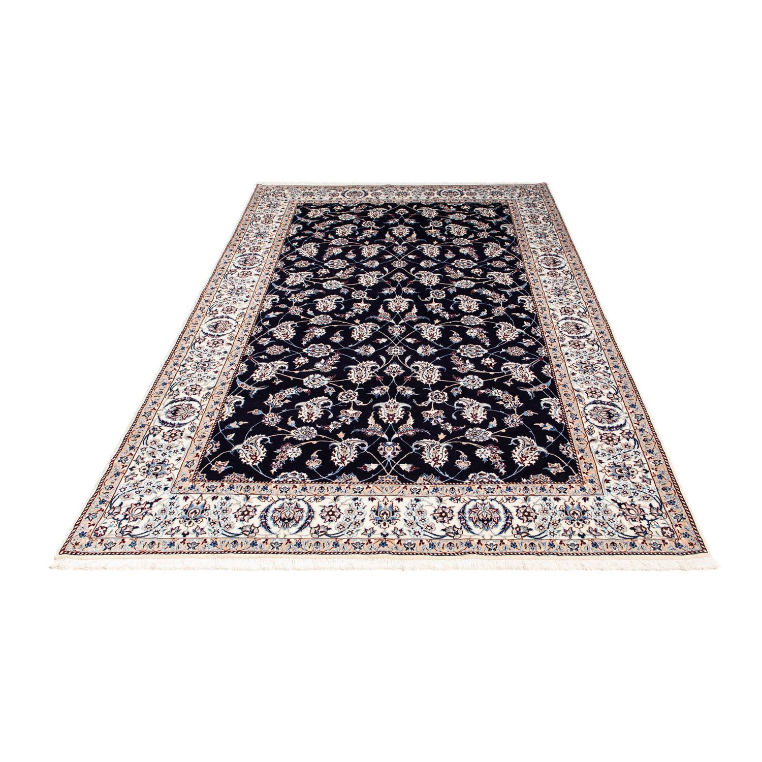 Perser Rug - Nain - Premium - 227 x 139 cm - dark blue