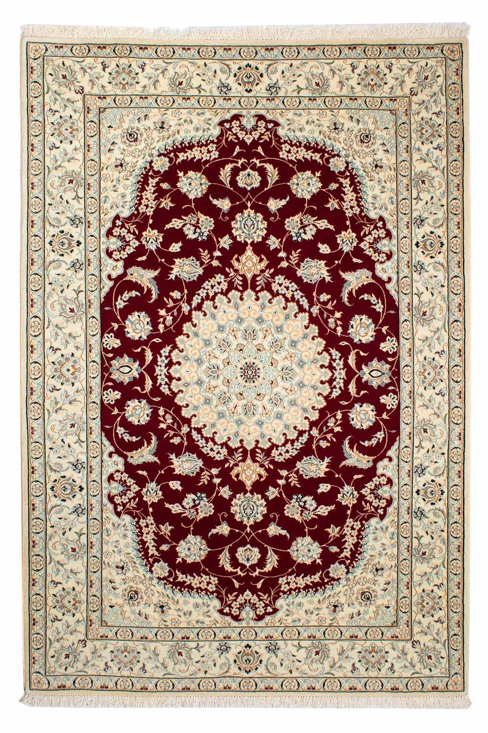 Perser Rug - Nain - Royal - 236 x 157 cm - dark red