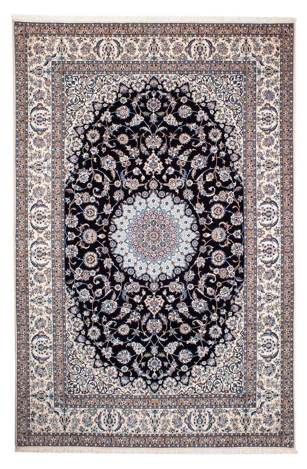 Perser Rug - Nain - Premium - 264 x 177 cm - dark blue