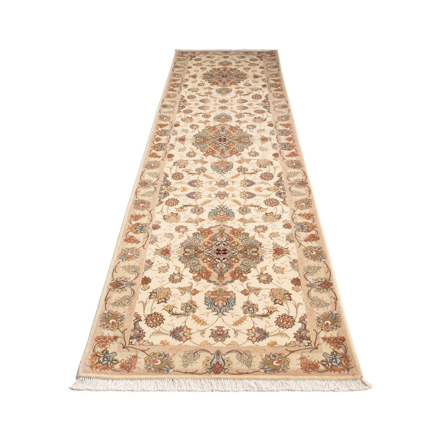 Runner Perser Rug - Tabriz - Royal - 330 x 86 cm - beige