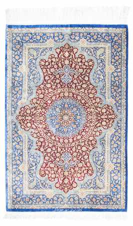 Perser Rug - Ghom - 117 x 78 cm - blue