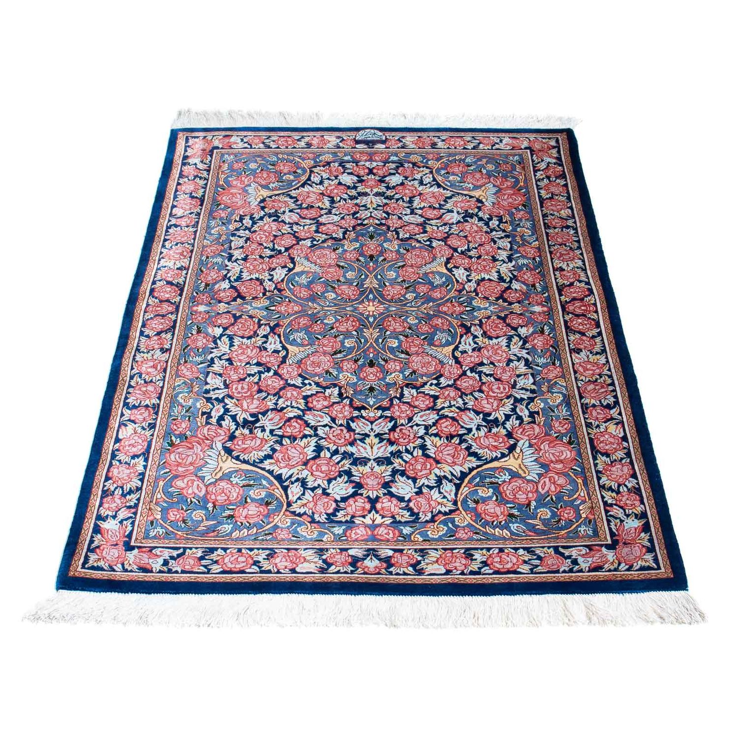 Perser Rug - Ghom - 119 x 77 cm - dark blue