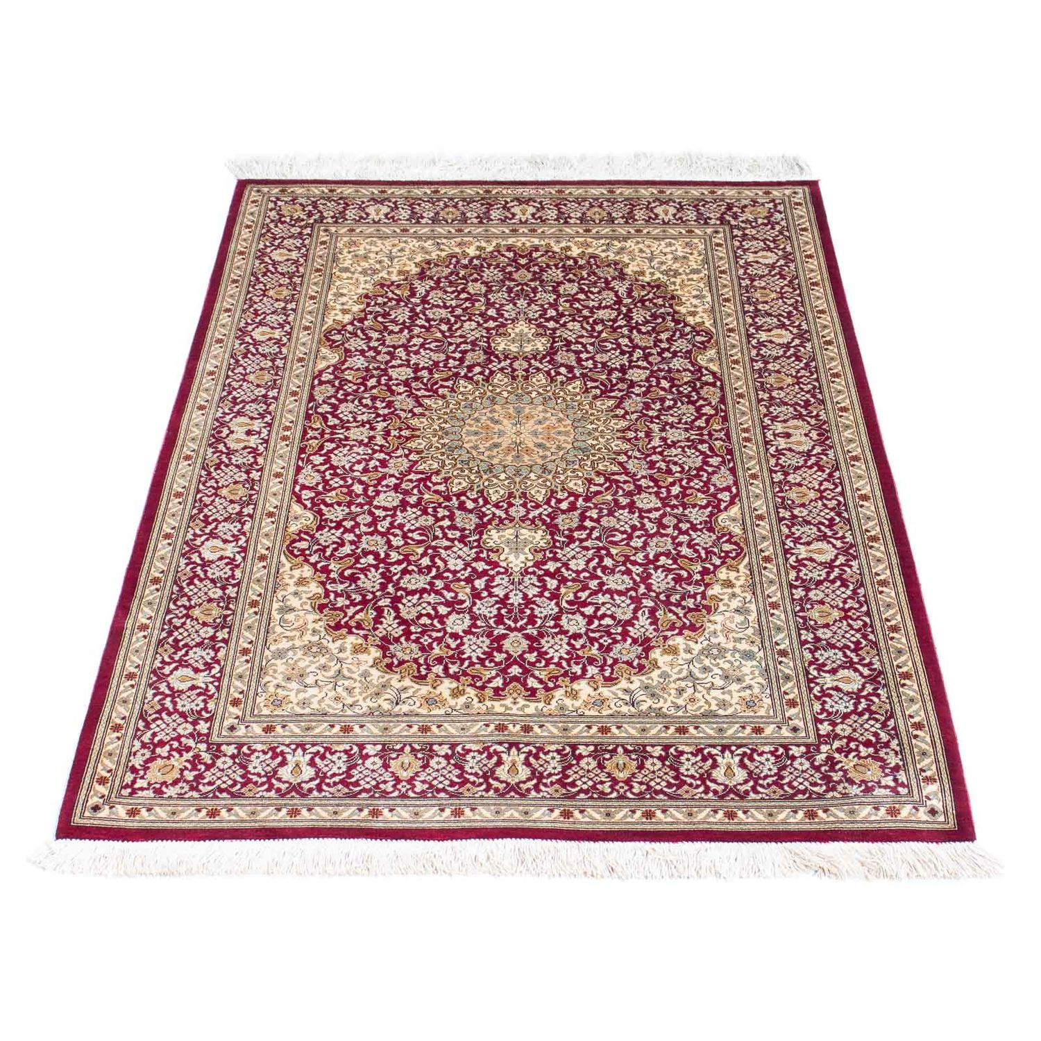 Oriental Rug - Hereke - 122 x 76 cm - dark red