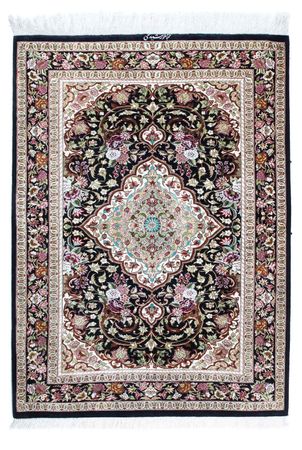 Perser Rug - Ghom - 114 x 80 cm - dark blue