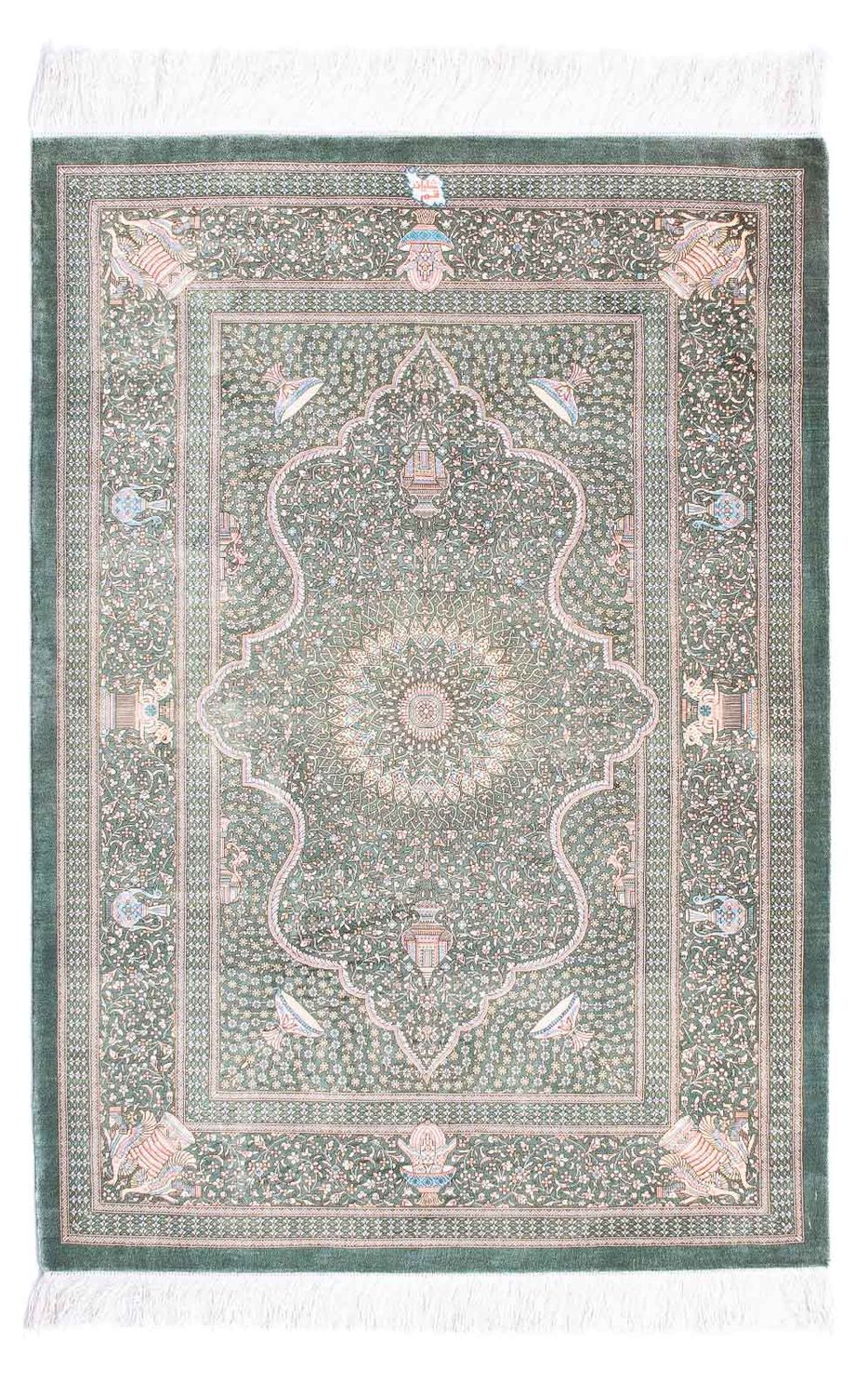 Perser Rug - Ghom - 120 x 83 cm - light grey