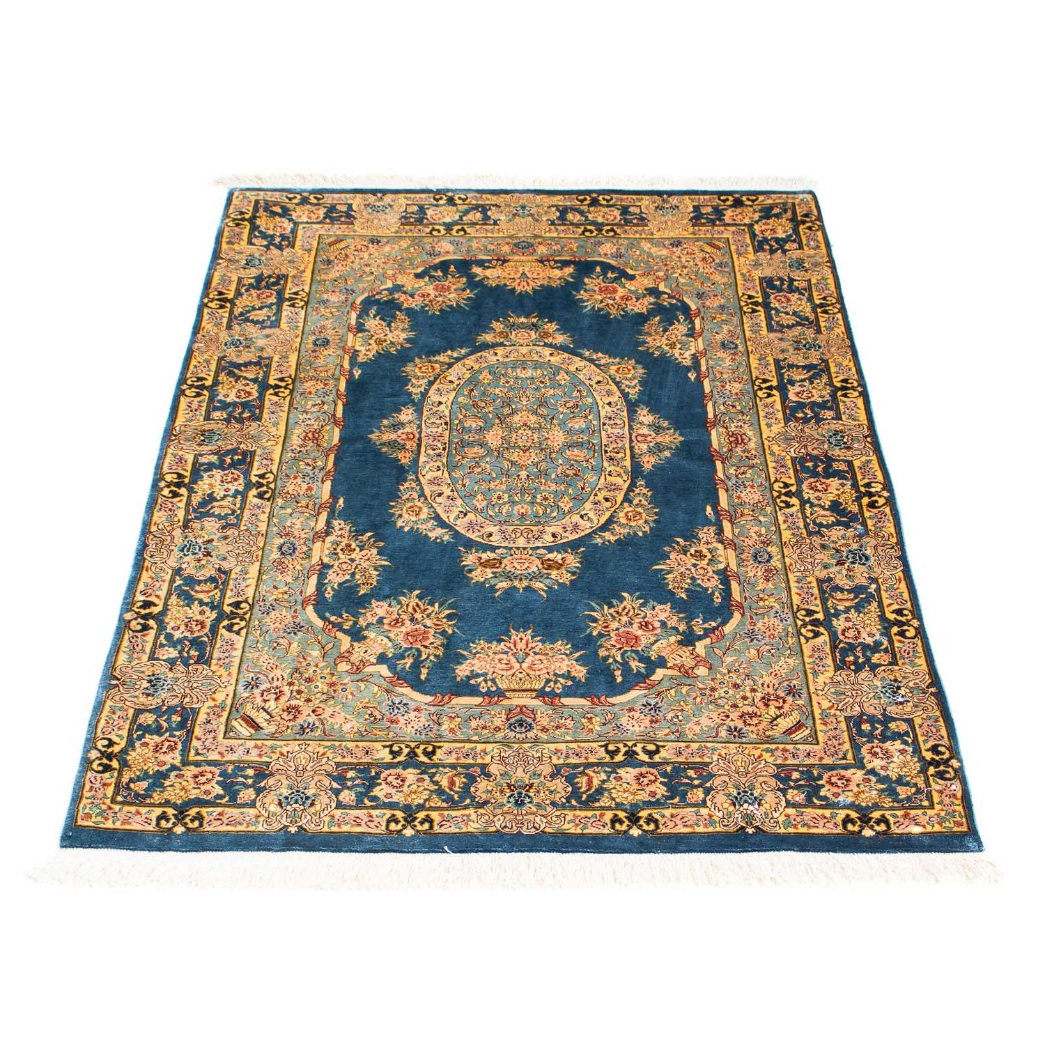 Perser Rug - Ghom - 121 x 80 cm - dark blue