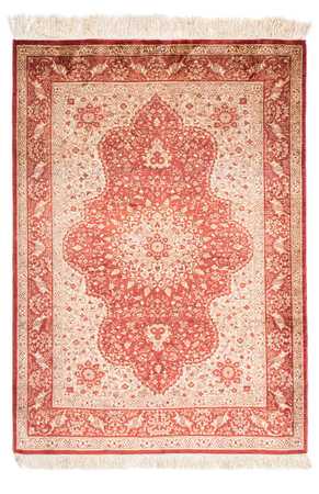 Oriental Rug - Hereke - 122 x 69 cm - dark red