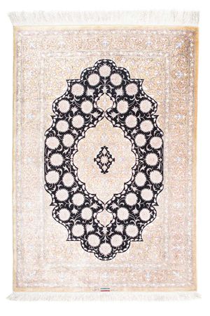 Perser Rug - Ghom - 113 x 77 cm - beige