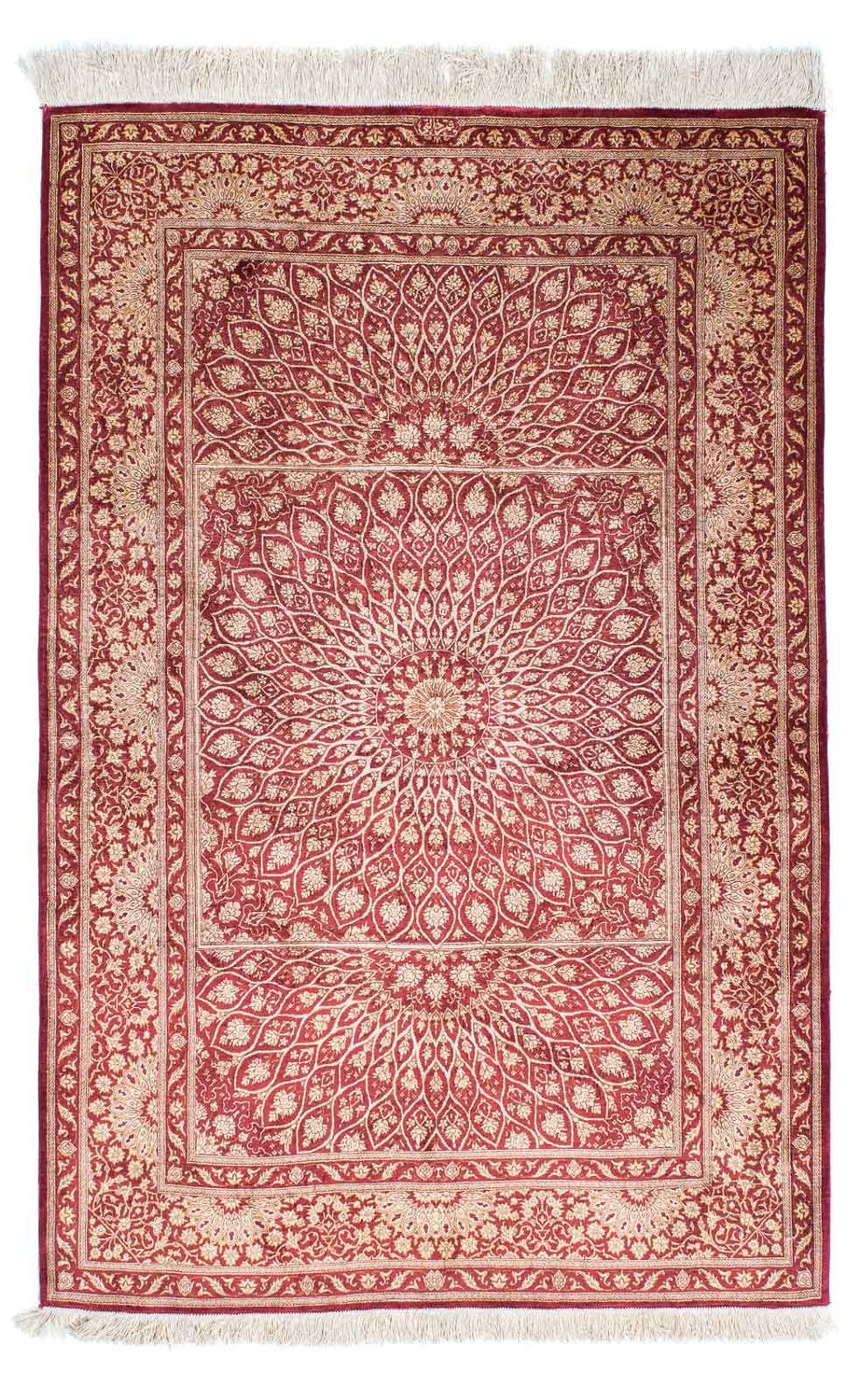 Perser Rug - Ghom - 151 x 100 cm - dark red