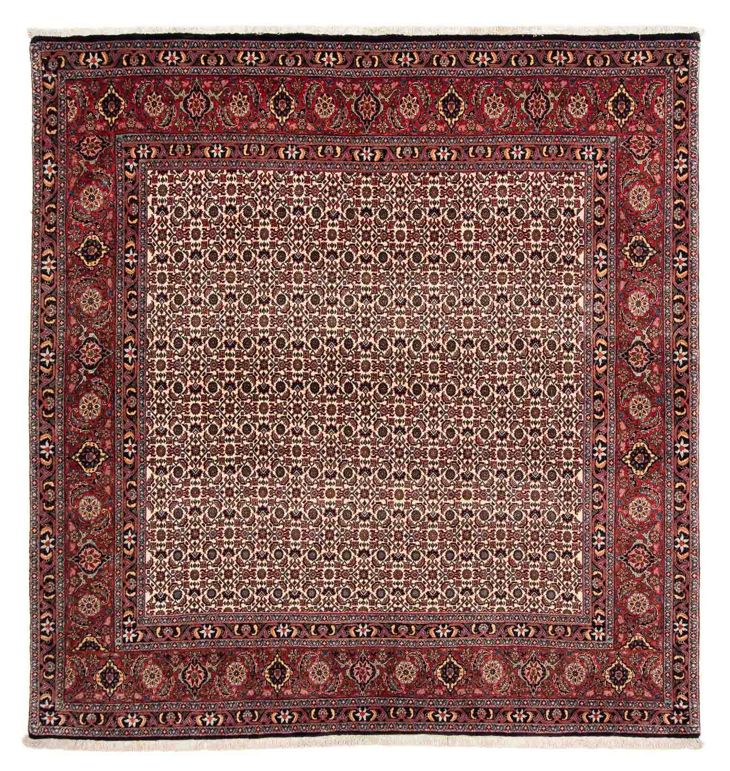 Perser Rug - Bidjar square  - 204 x 201 cm - dark red