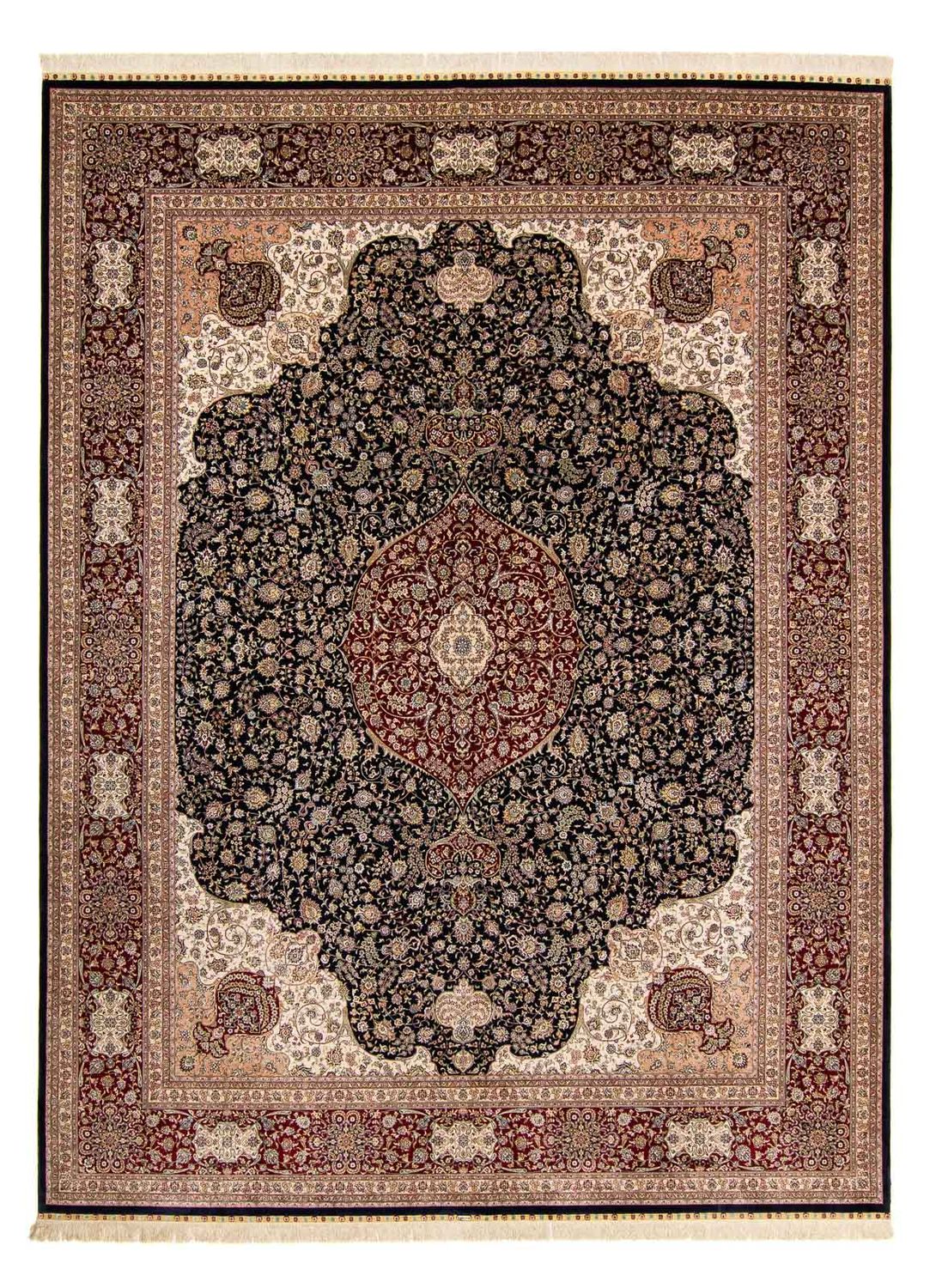 Oriental Rug - Hereke - 370 x 276 cm - dark red