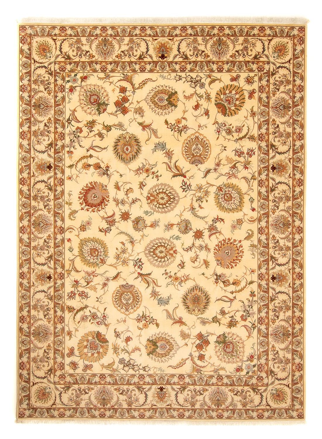 Perser Rug - Tabriz - Royal - 346 x 256 cm - light brown