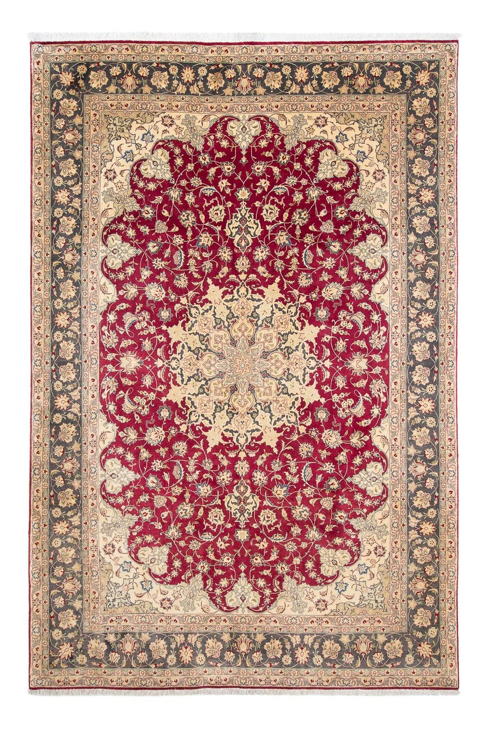 Perser Rug - Tabriz - Royal - 300 x 202 cm - dark red