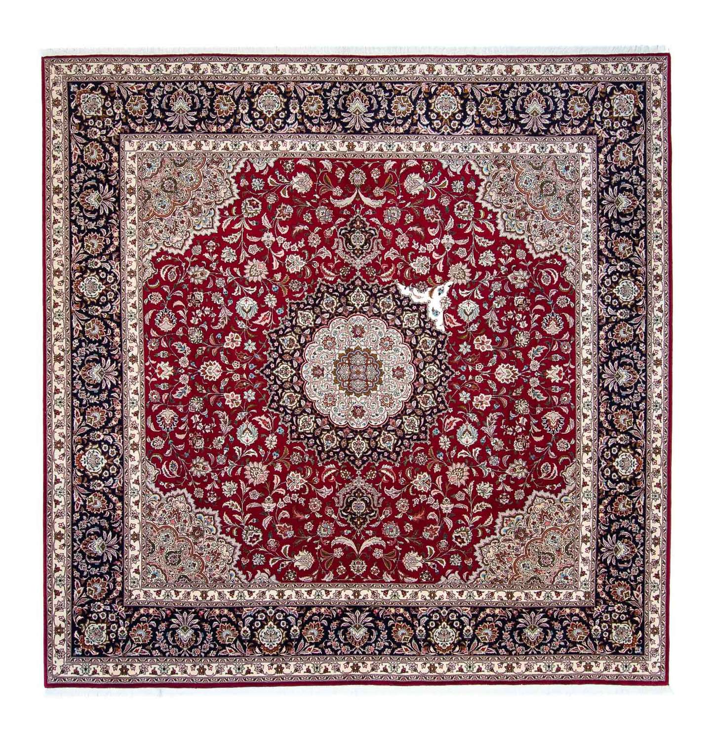 Perser Rug - Tabriz - Royal square  - 300 x 297 cm - dark red