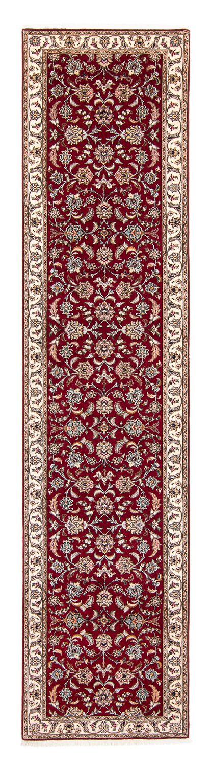 Runner Perser Rug - Tabriz - Royal - 390 x 87 cm - dark red