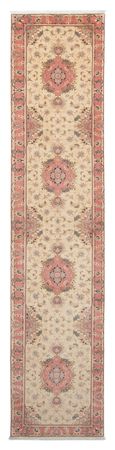 Runner Perser Rug - Tabriz - Royal - 410 x 80 cm - beige