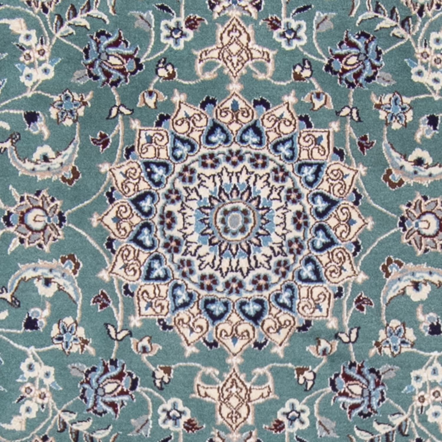 Runner Perser Rug - Nain - Royal - 394 x 88 cm - light blue