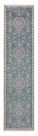 Runner Perser Rug - Nain - Royal - 394 x 88 cm - light blue