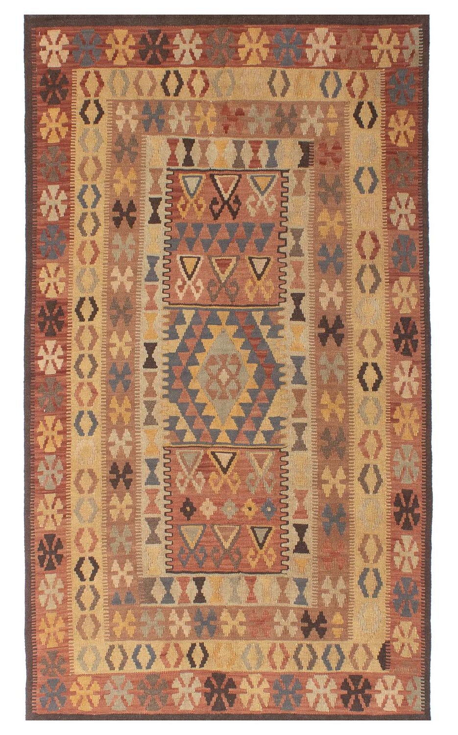 Kelim Rug - Oriental - 204 x 130 cm - multicolored