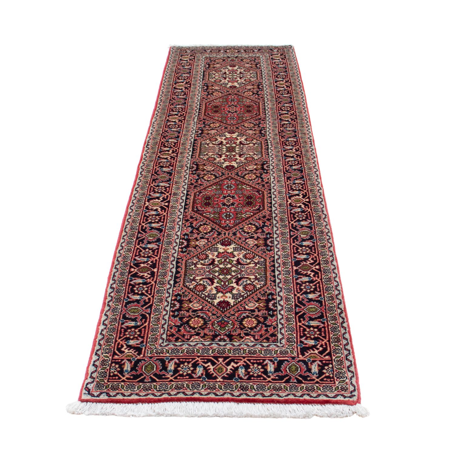 Runner Perser Rug - Bidjar - 257 x 82 cm - light red