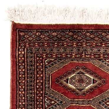 Runner Afghan Rug - Bukhara - 396 x 64 cm - dark red