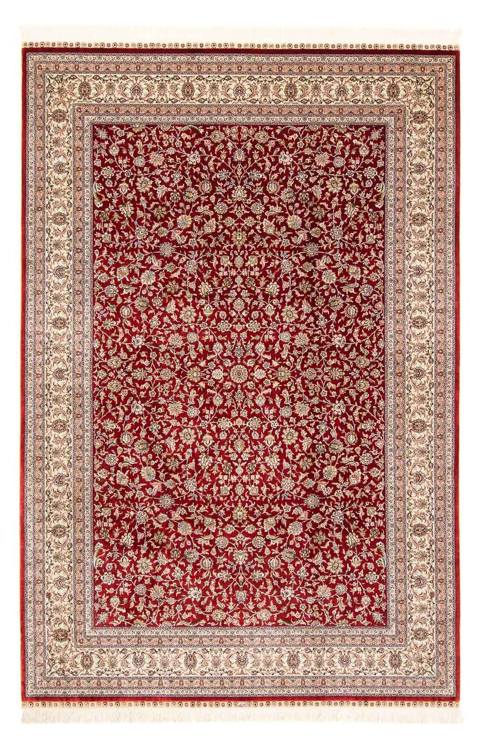 Oriental Rug - Hereke - 276 x 185 cm - dark red