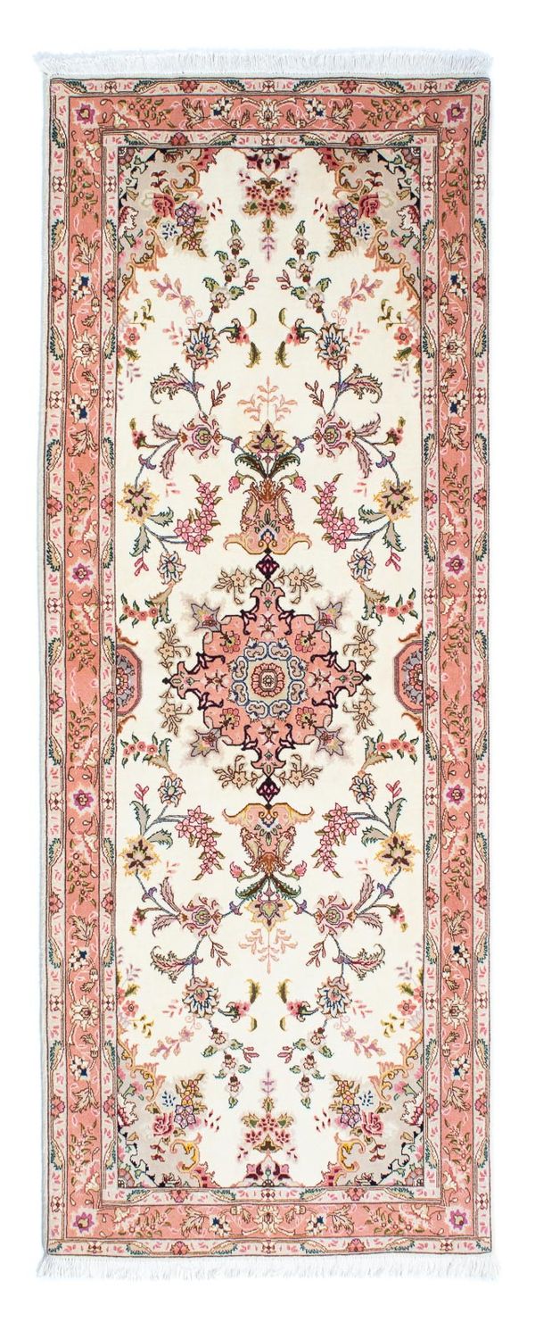 Runner Perser Rug - Tabriz - Royal - 215 x 81 cm - beige