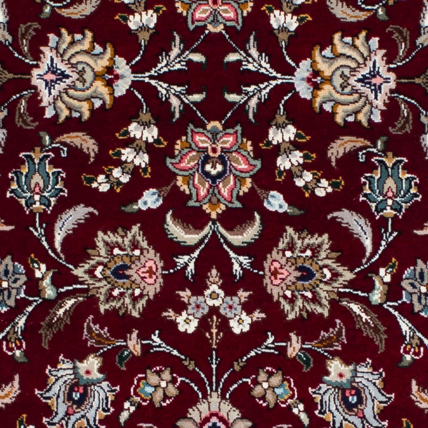 Runner Perser Rug - Tabriz - Royal - 205 x 88 cm - dark red