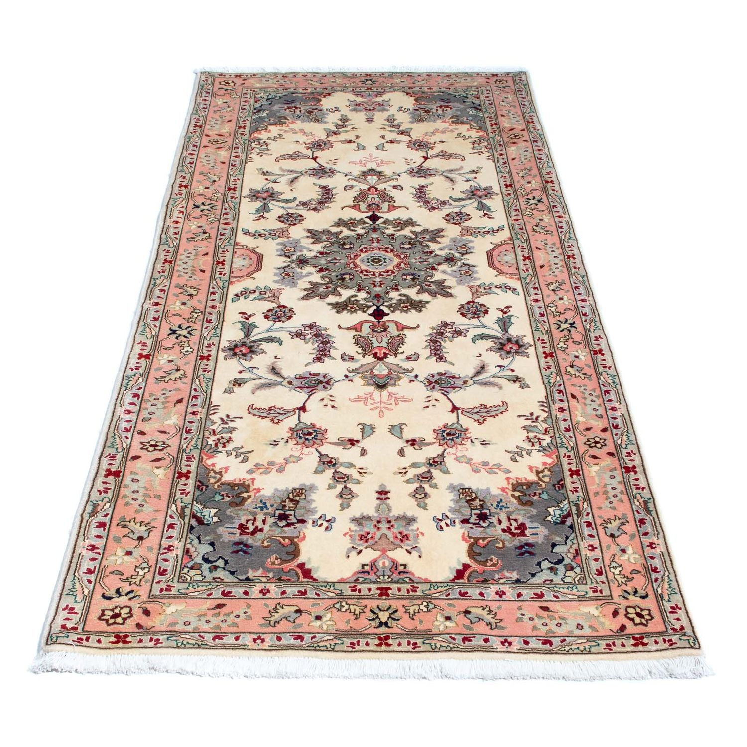 Runner Perser Rug - Tabriz - Royal - 203 x 83 cm - beige