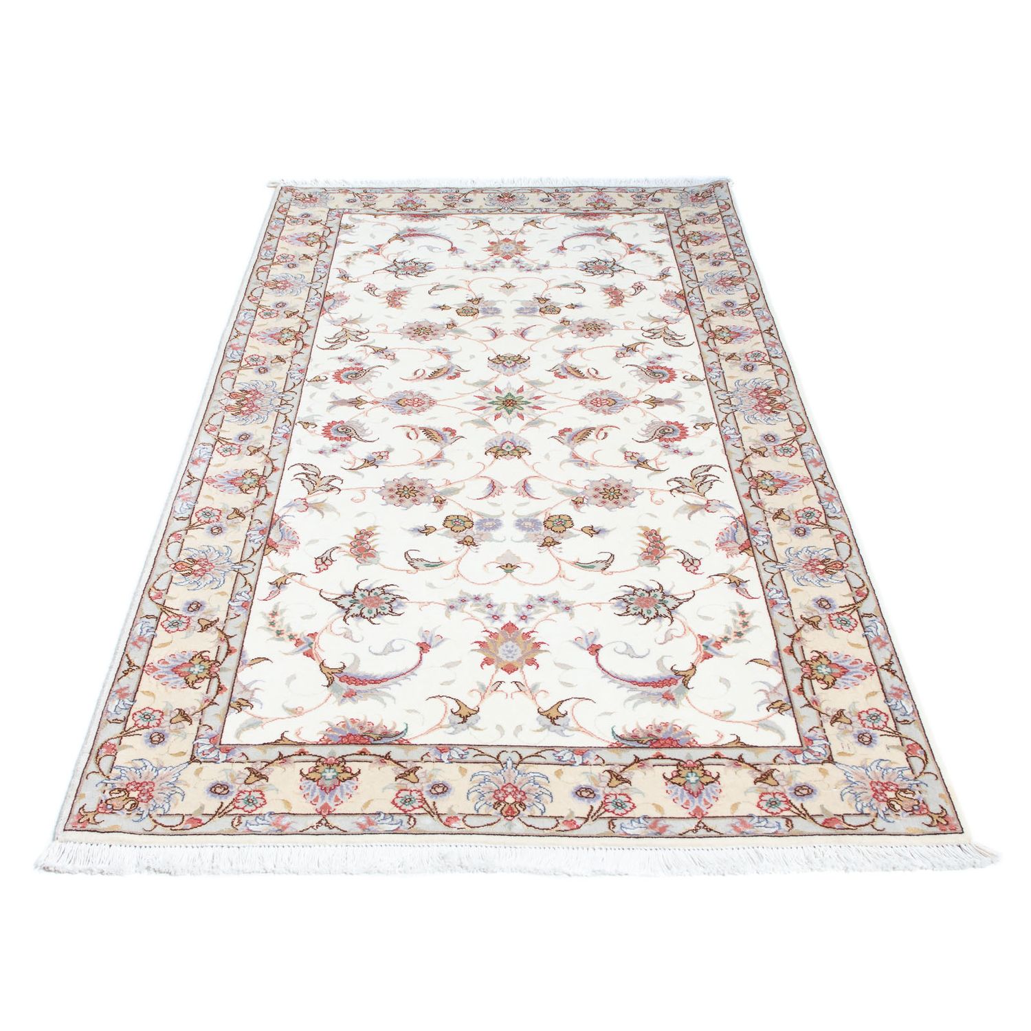 Runner Perser Rug - Tabriz - Royal - 196 x 100 cm - beige