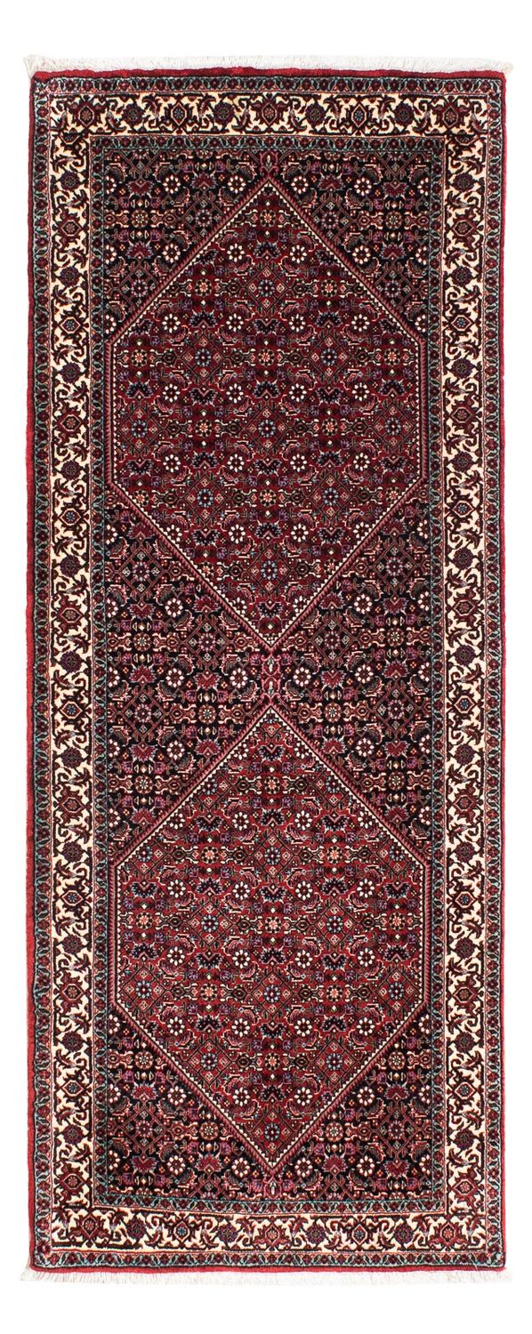 Runner Perser Rug - Bidjar - 198 x 74 cm - dark red