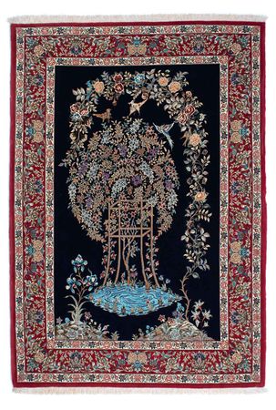 Perser Rug - Ghom - 230 x 140 cm - dark blue