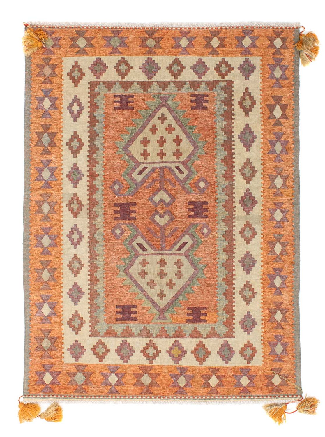 Kelim Rug - Trendy - 203 x 150 cm - multicolored