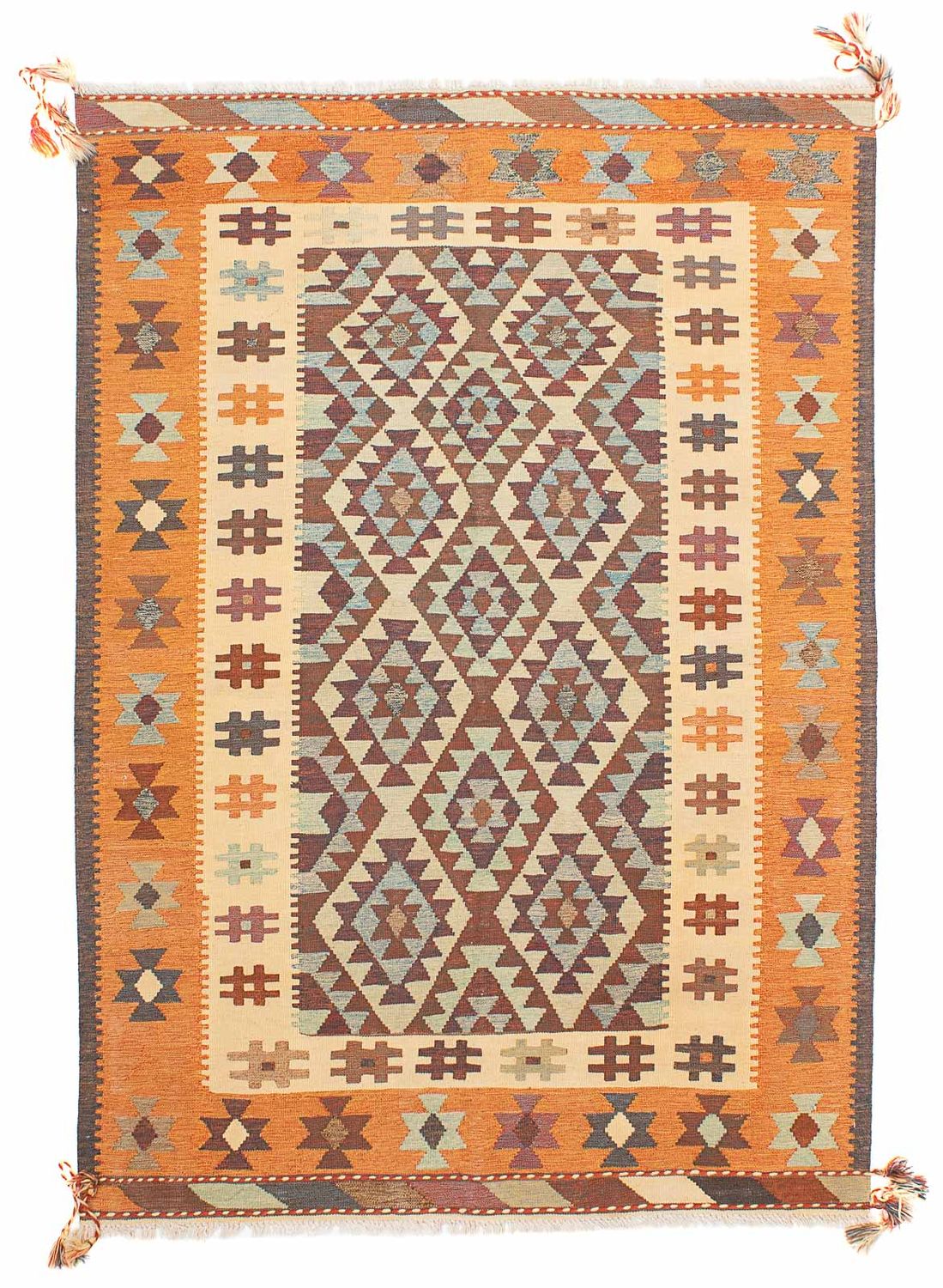 Kelim Rug - Oriental - 202 x 140 cm - multicolored