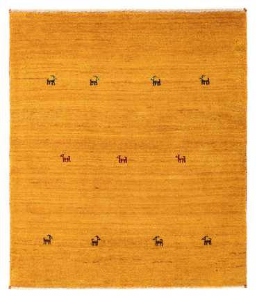 Gabbeh Rug - Loribaft Perser square  - 103 x 85 cm - orange