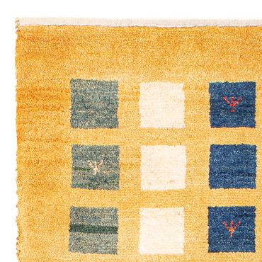 Gabbeh Rug - Loribaft Perser - 118 x 84 cm - mustard yellow