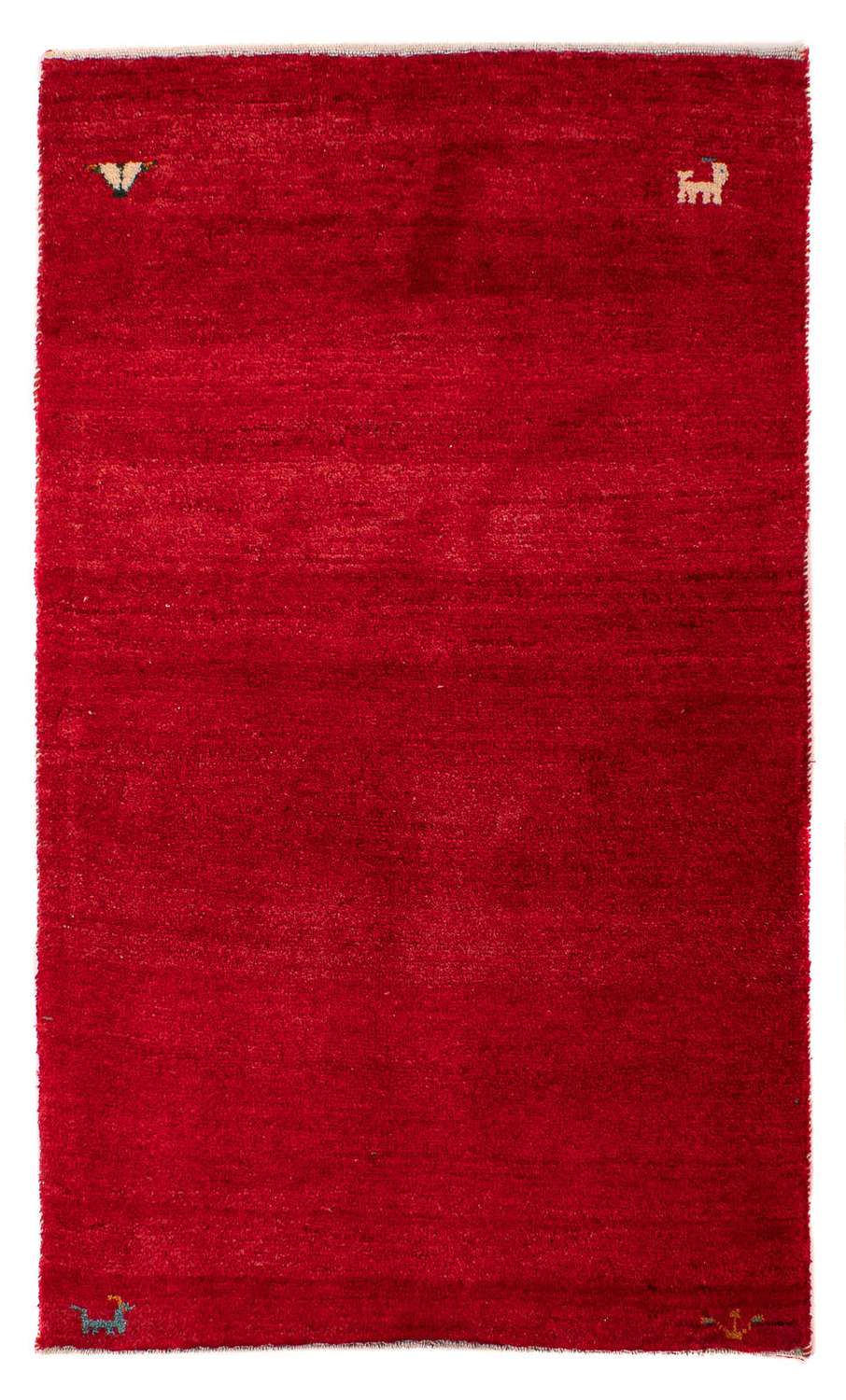 Gabbeh Rug - Loribaft Perser - 130 x 76 cm - dark red