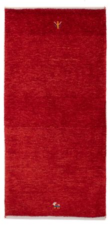 Gabbeh Rug - Loribaft Perser - 140 x 72 cm - dark red