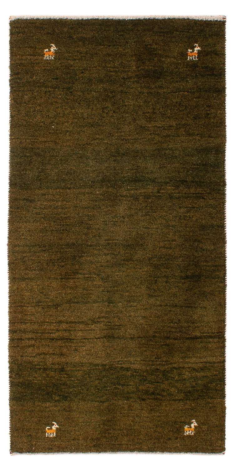 Gabbeh Rug - Loribaft Perser - 144 x 70 cm - dark brown