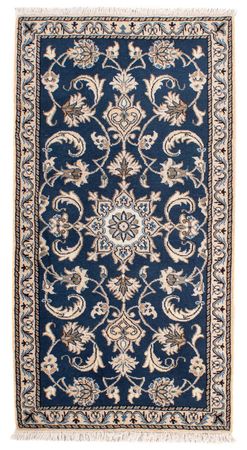 Perser Rug - Nain - 140 x 70 cm - dark blue