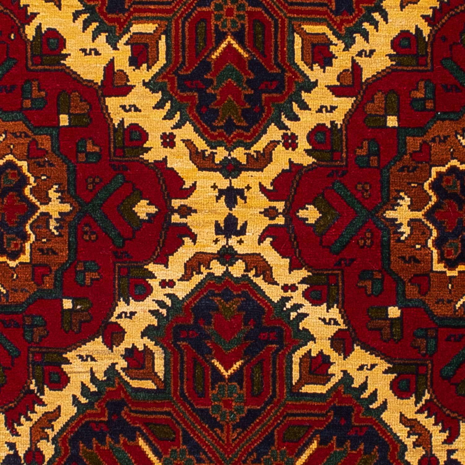 Afghan Rug - 145 x 93 cm - dark red