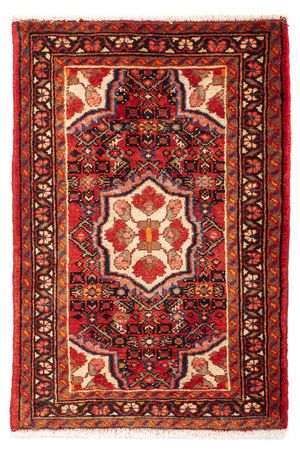 Perser Rug - Nomadic - 98 x 64 cm - dark red