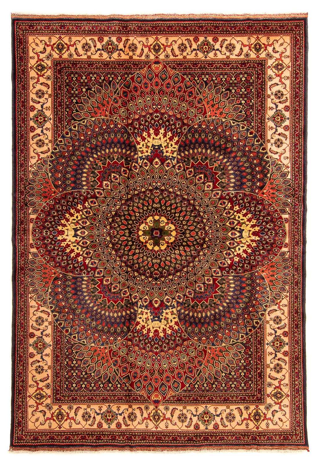 Afghan Rug - 279 x 198 cm - multicolored