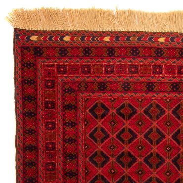 Turkaman Rug - 190 x 153 cm - dark red